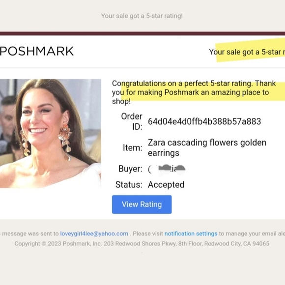 New ZARA cascading flowers golden earrings - Picture 13 of 15